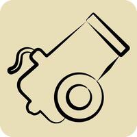 Icon Bullet. related to Military symbol. hand drawn style. design editable 1 vector