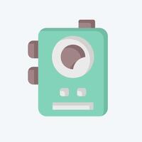 Icon Millitary Radio. related to Military symbol. flat style. design editable vector