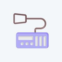 Icon Millitary Radio 2. related to Military symbol. flat style. design editable vector