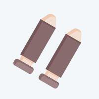Icon Bullet. related to Military symbol. flat style. design editable vector