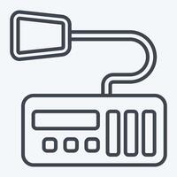 Icon Millitary Radio 2. related to Military symbol. line style. design editable vector