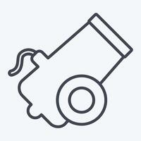 Icon Bullet. related to Military symbol. line style. design editable 1 vector