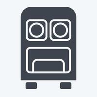 Icon Command Center. related to Military symbol. glyph style. design editable vector