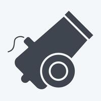 Icon Bullet. related to Military symbol. glyph style. design editable 1 vector