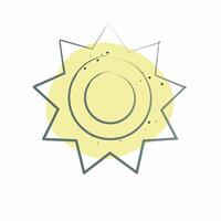 Icon Sunlight. related to Light symbol. Color Spot Style. design editable vector