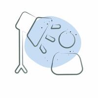 Icon Spotlight. related to Light symbol. Color Spot Style. design editable vector