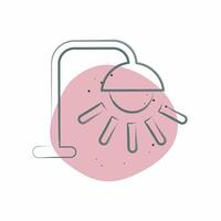 Icon Street Light. related to Light symbol. Color Spot Style. design editable vector