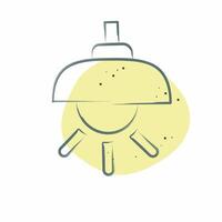 Icon Lamp. related to Light symbol. Color Spot Style. design editable vector
