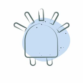 icono condujo. relacionado a ligero símbolo. color Mancha estilo. diseño editable vector