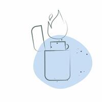 Icon Lighter. related to Light symbol. Color Spot Style. design editable vector