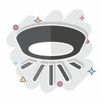 Icon Light. related to Light symbol. comic style. design editable vector