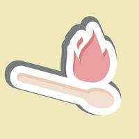 Sticker Match. related to Light symbol. design editable vector