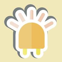 Sticker LED. related to Light symbol. design editable vector