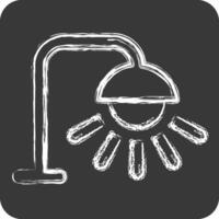 Icon Street Light. related to Light symbol. chalk Style. design editable vector