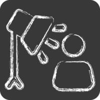 Icon Spotlight. related to Light symbol. chalk Style. design editable vector