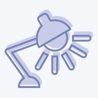 Icon Work Lamp. related to Light symbol. two tone style. design editable vector