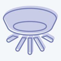 Icon Light. related to Light symbol. two tone style. design editable vector