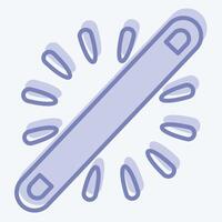 Icon Neon. related to Light symbol. two tone style. design editable vector
