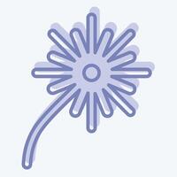 Icon Fire Works. related to Light symbol. two tone style. design editable vector
