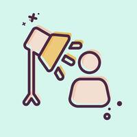Icon Spotlight. related to Light symbol. MBE style. design editable vector