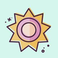 Icon Sunlight. related to Light symbol. MBE style. design editable vector