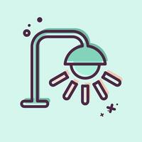 Icon Street Light. related to Light symbol. MBE style. design editable vector