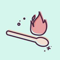 Icon Match. related to Light symbol. MBE style. design editable vector
