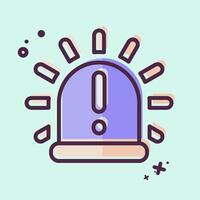 Icon Siren. related to Light symbol. MBE style. design editable vector
