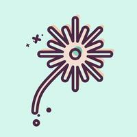 Icon Fire Works. related to Light symbol. MBE style. design editable vector