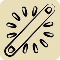 Icon Neon. related to Light symbol. hand drawn style. design editable vector