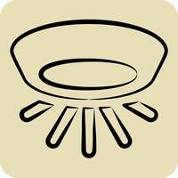 Icon Light. related to Light symbol. hand drawn style. design editable vector