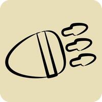 Icon Car Light. related to Light symbol. hand drawn style. design editable vector