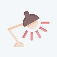 Icon Work Lamp. related to Light symbol. flat style. design editable vector