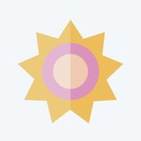 Icon Sunlight. related to Light symbol. flat style. design editable vector