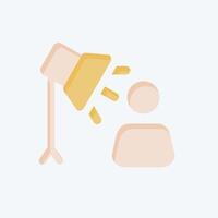 Icon Spotlight. related to Light symbol. flat style. design editable vector