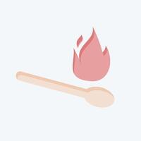 Icon Match. related to Light symbol. flat style. design editable vector