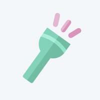 Icon Flasglight. related to Light symbol. flat style. design editable vector