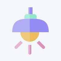 Icon Lamp. related to Light symbol. flat style. design editable vector
