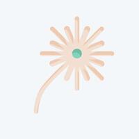 Icon Fire Works. related to Light symbol. flat style. design editable vector