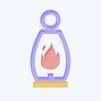 Icon Lantern. related to Light symbol. flat style. design editable vector