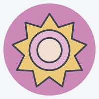 Icon Sunlight. related to Light symbol. color mate style. design editable vector