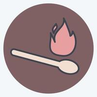 Icon Match. related to Light symbol. color mate style. design editable vector