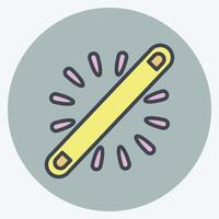 Icon Neon. related to Light symbol. color mate style. design editable vector