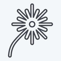 Icon Fire Works. related to Light symbol. line style. design editable vector