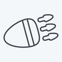 Icon Car Light. related to Light symbol. line style. design editable vector