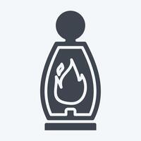 Icon Lantern. related to Light symbol. glyph style. design editable vector