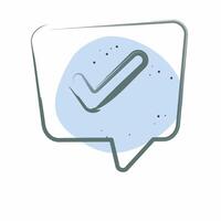 Icon Problem Solving. related to Speech symbol. Color Spot Style. design editable vector