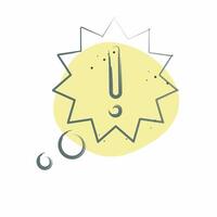 Icon New Idea. related to Speech symbol. Color Spot Style. design editable vector