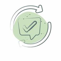 Icon Comments. related to Speech symbol. Color Spot Style. design editable vector