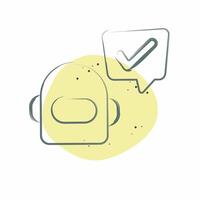 Icon Chatbot. related to Speech symbol. Color Spot Style. design editable vector